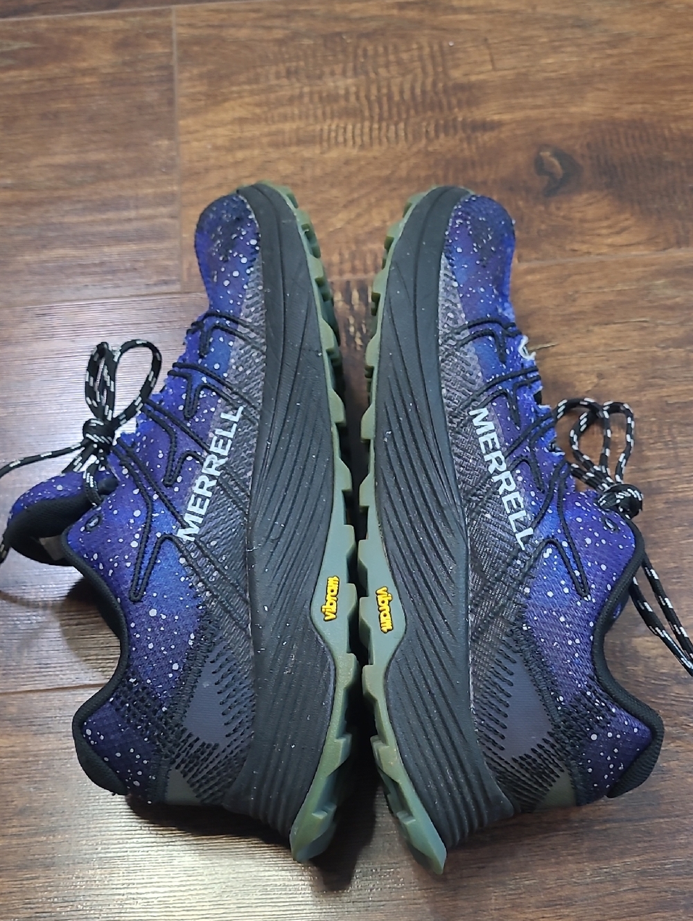 Merrell Moab Flight Women's 7.5  Trail Running Shoes Midnight Galaxy Vibram - Picture 4 of 9
